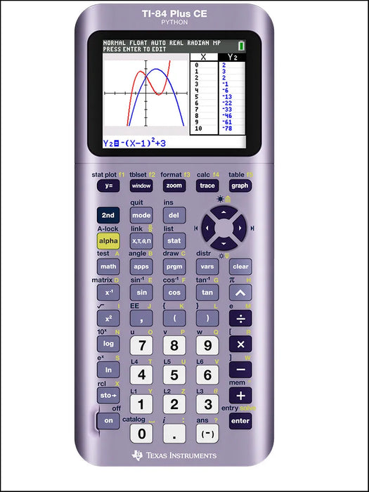Ti-84 Plus CE Python Graphing Calculator - Infinity Iris - Underwood Distributing Co.