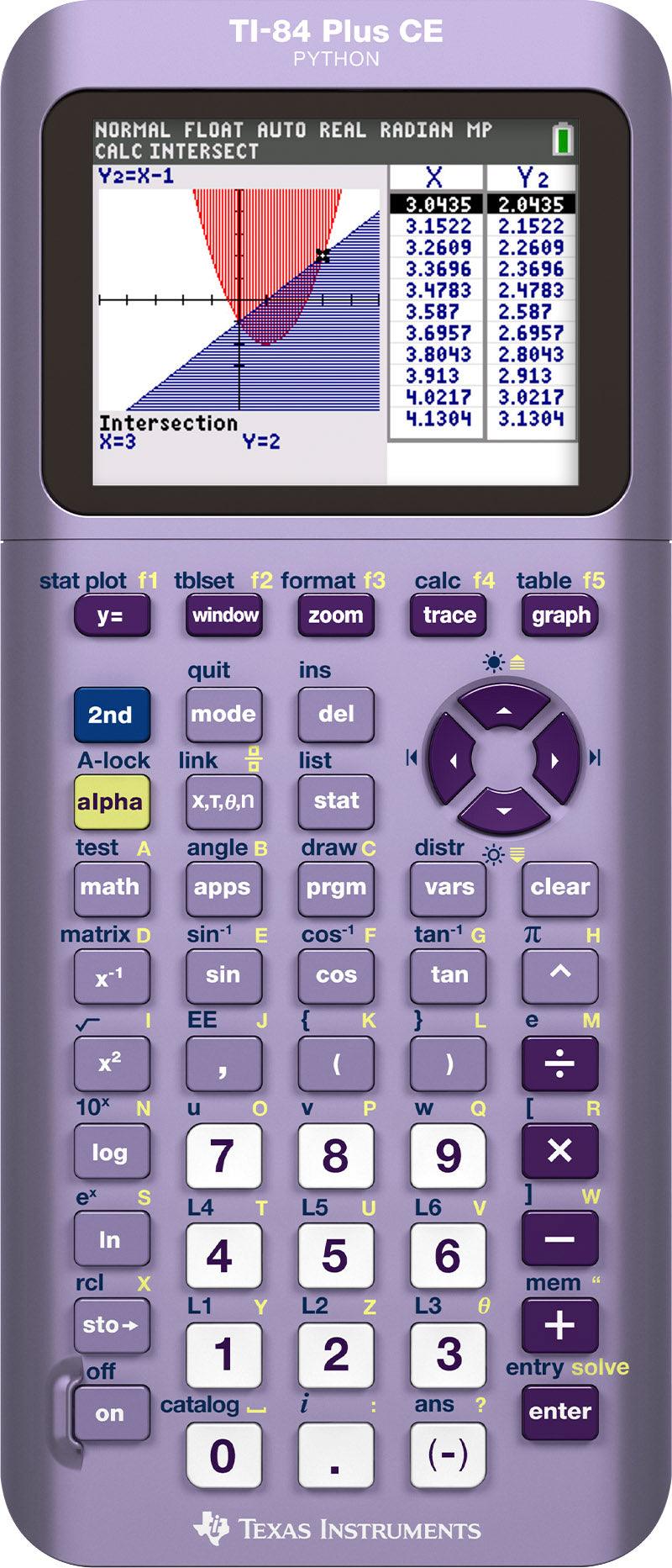 Ti-84 Plus CE Python Graphing Calculator - Infinity Iris - Underwood Distributing Co.