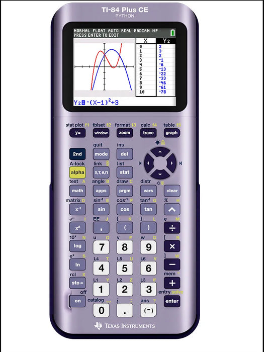 Ti-84 Plus CE Python Graphing Calculator - Infinity Iris - Underwood Distributing Co.
