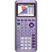 TI-84 Plus CE Python graphing calculator in light purple, math graph on display, sold by Underwood Distributing Co.