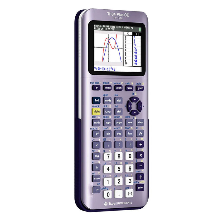 TI-84 Plus CE Python graphing calculator in Infinity Iris color, Texas Instruments