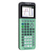 TI-84 Plus CE Python graphing calculator in mint, displaying graphs, at Underwood Distributing Co.