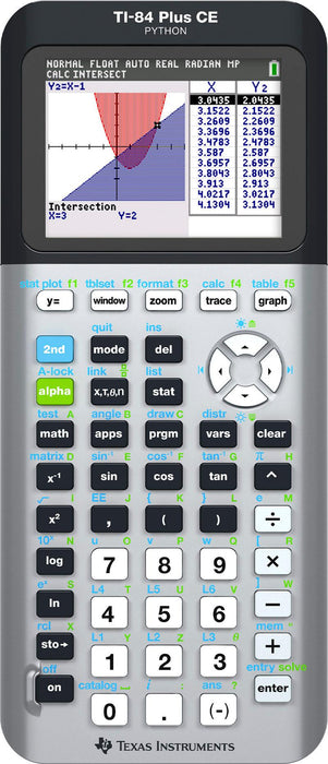 Ti-84 Plus CE Python Graphing Calculator - Space Grey - Underwood Distributing Co.