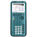 TI-84 Plus CE Python graphing calculator in teal from Texas Instruments, Underwood Distributing