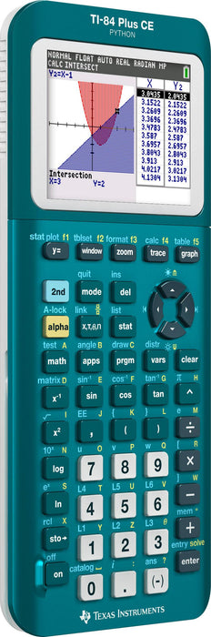 Ti-84 Plus CE Python Graphing Calculator - Totally Teal - Underwood Distributing Co.