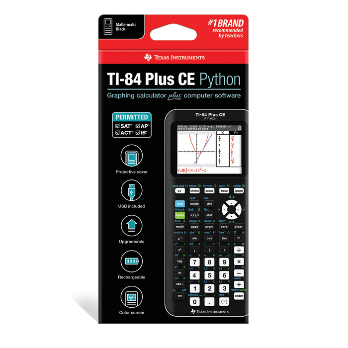 Ti-84 Plus CE Python Graphing Calculator - Underwood Distributing Co.