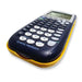 Texas Instruments TI-84 Plus EZ-Spot graphing calculator with yellow bumper for schools