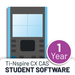 Ti-Nspire CX CAS student software 1 year license digital card, Underwood Distributing Co.