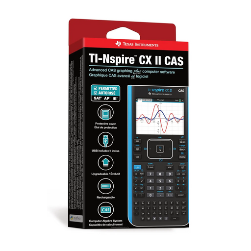 TI-Nspire CX II CAS Handheld Graphing Calculator - Underwood Distributing Co.