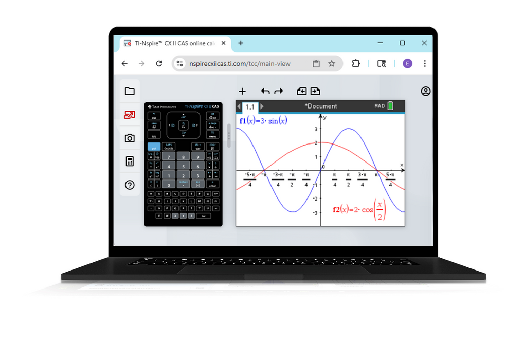 TI-Nspire CX II CAS Online Calculator - Underwood Distributing Co.