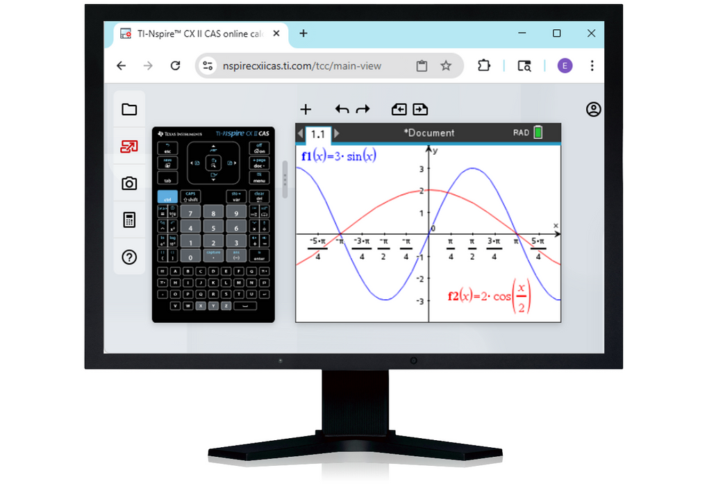 TI-Nspire CX II CAS Online Calculator - Underwood Distributing Co.