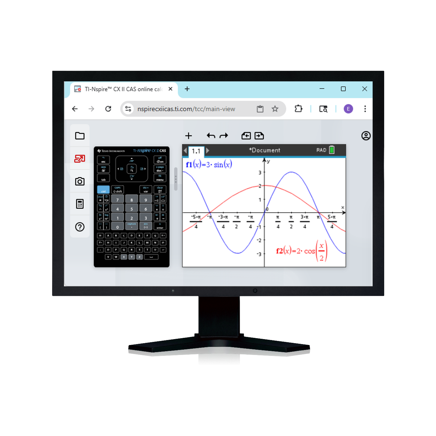 TI-Nspire CX II CAS Online Calculator - Underwood Distributing Co.