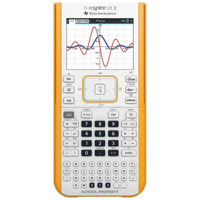 TI-Nspire CX II graphing calculator with color display and keypad, Texas Instruments, Underwood Distributing Co.