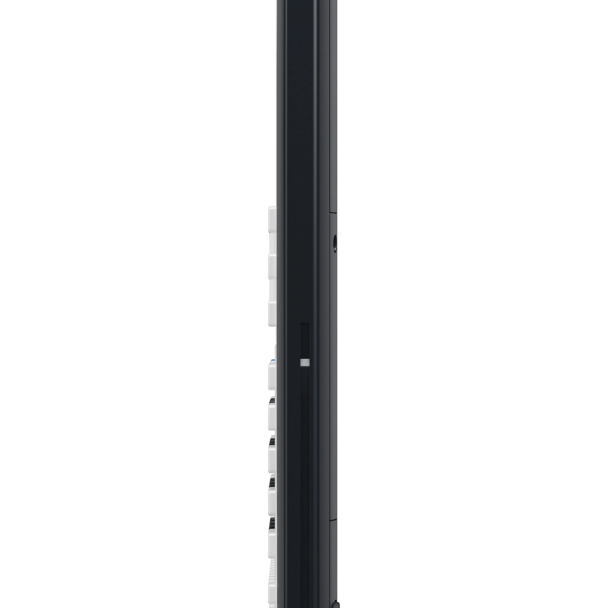Side view of TI-Nspire CX II handheld graphing calculator, black, Underwood Distributing Co.