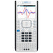 TI-Nspire CX II handheld graphing calculator displaying colored graphs, Underwood Distributing Co.