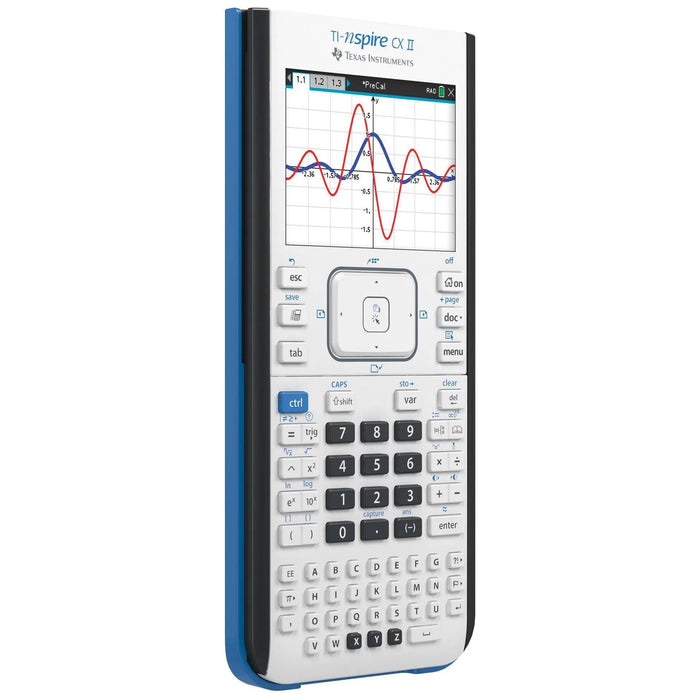 TI-Nspire CX II color graphing calculator by Texas Instruments, available at Underwood Distributing Co.