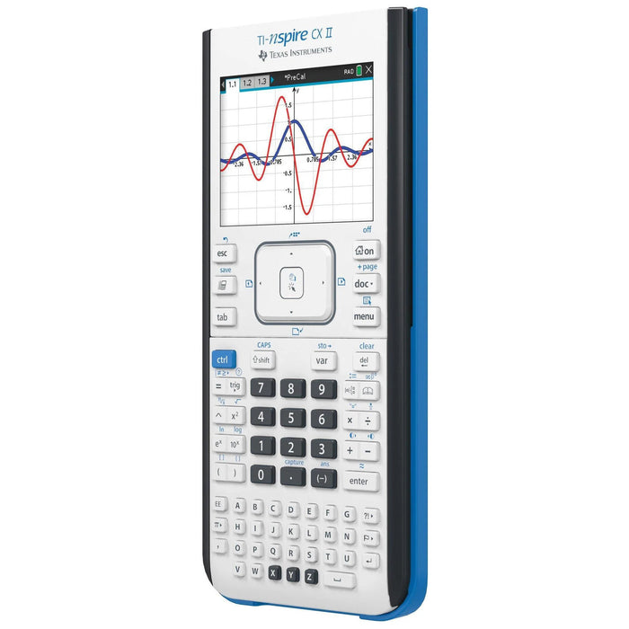 TI-Nspire CX II Texas Instruments handheld graphing calculator with color graph display