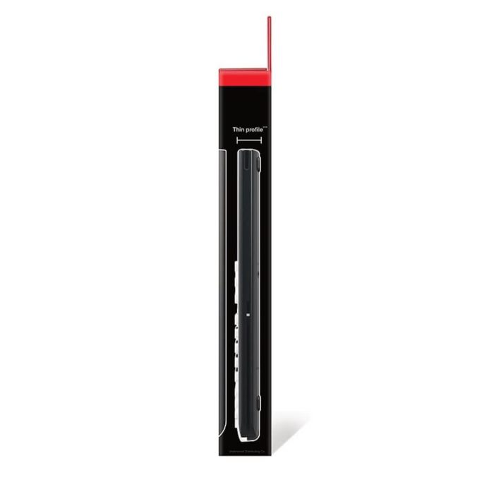 Side view of TI-Nspire CX II graphing calculator in box, Underwood Distributing Co.