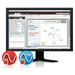TI-Nspire CX Premium Teacher Software interface on monitor, Underwood Distributing Co.