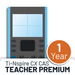 Ti-Nspire CX CAS Teacher Premium 1 Year icon, calculator graphic, Underwood Distributing Co.