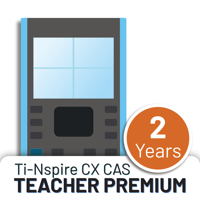 TI-Nspire CX CAS Teacher Premium 2 Years graphic badge, Underwood Distributing